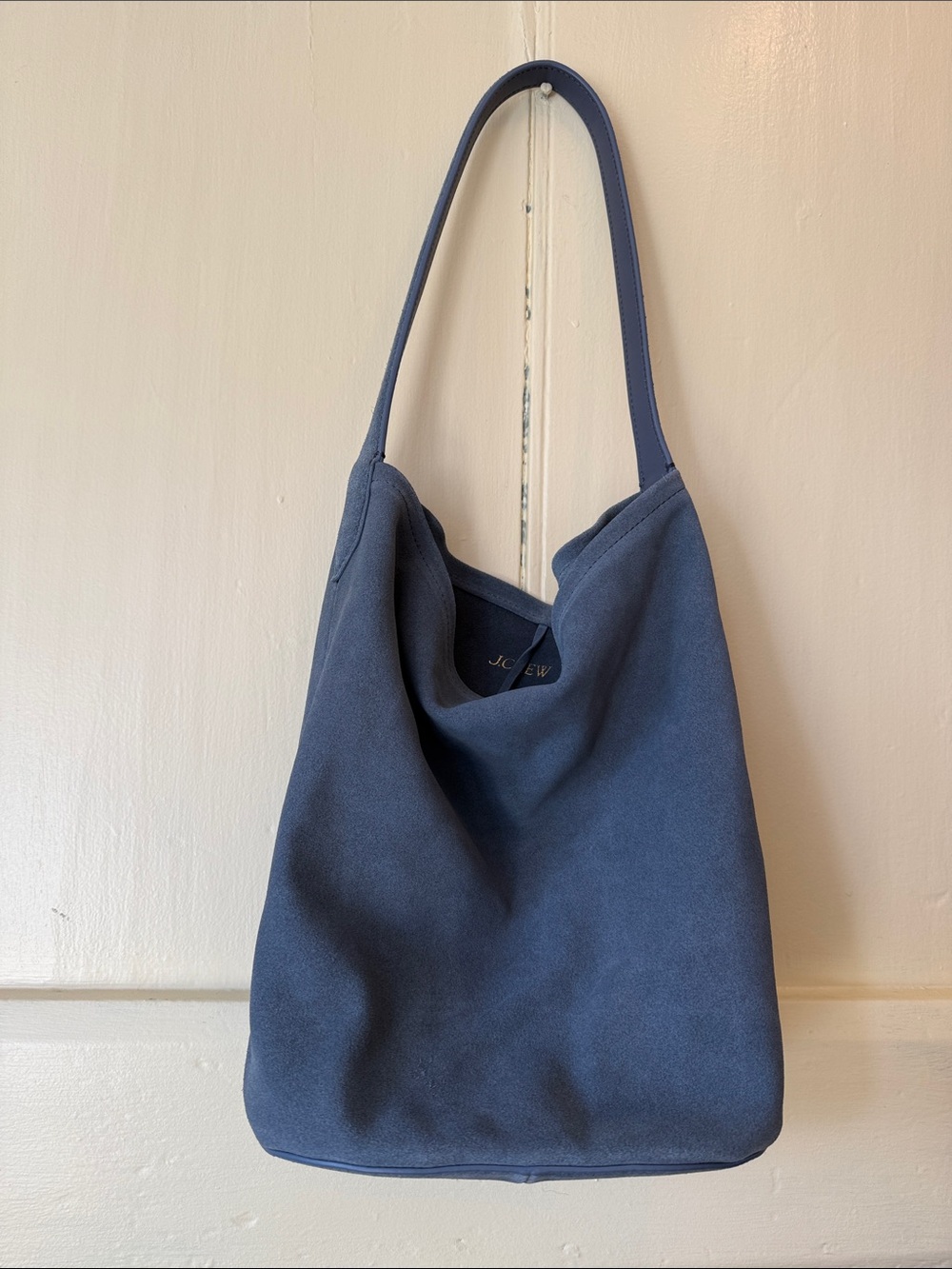J. Crew Blue Suede Shoulder Bag